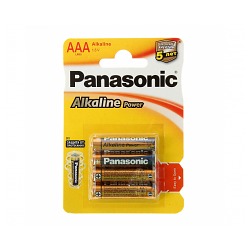Батарейки Panasonic LR03 Alkaline BL4 (4шт./уп.)